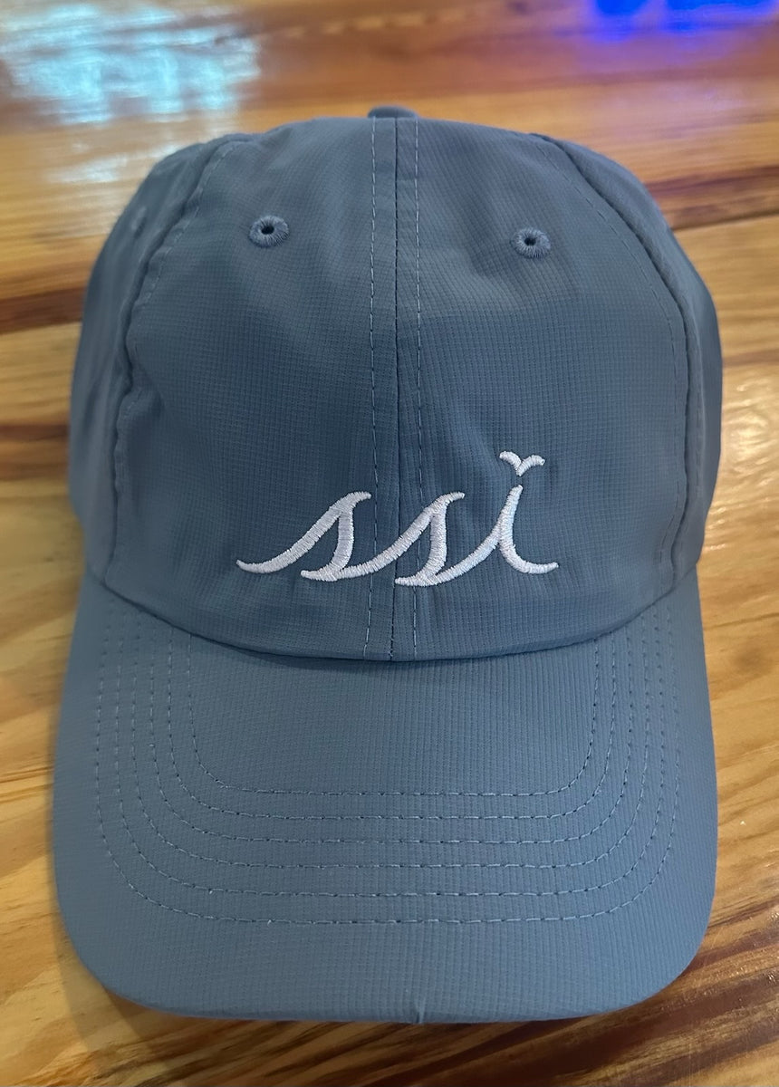 Blue Gray Imperial Hat (Regular Size) White logo SSI Lifestyle