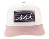 Dusty Rose Bill- Navy and Rose Patch - Legacy Heritage Hat