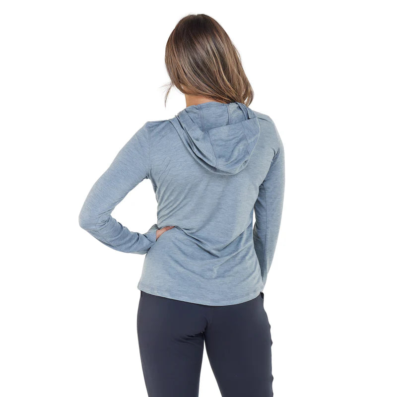 Women's Heather Gray Pacesetter Hoodie with Pink Logo - Storm Creek