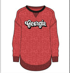 Red Campus Pullover - Georgia Front - Chicka-d