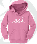 Toddler Pink Hoodie with White St Simons on front