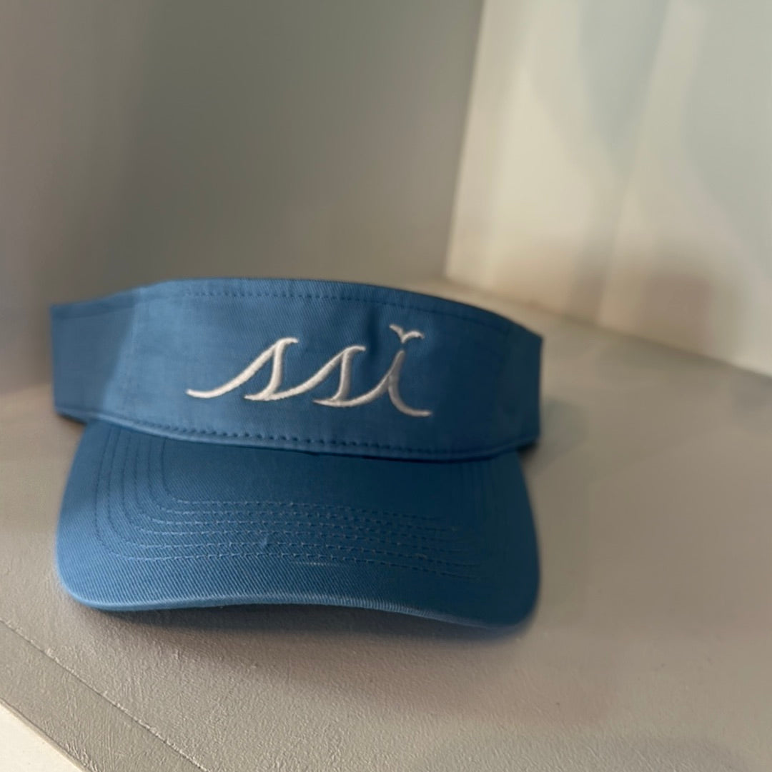 Carolina Blue Kids Visor with White Logo - Outdoor Cap