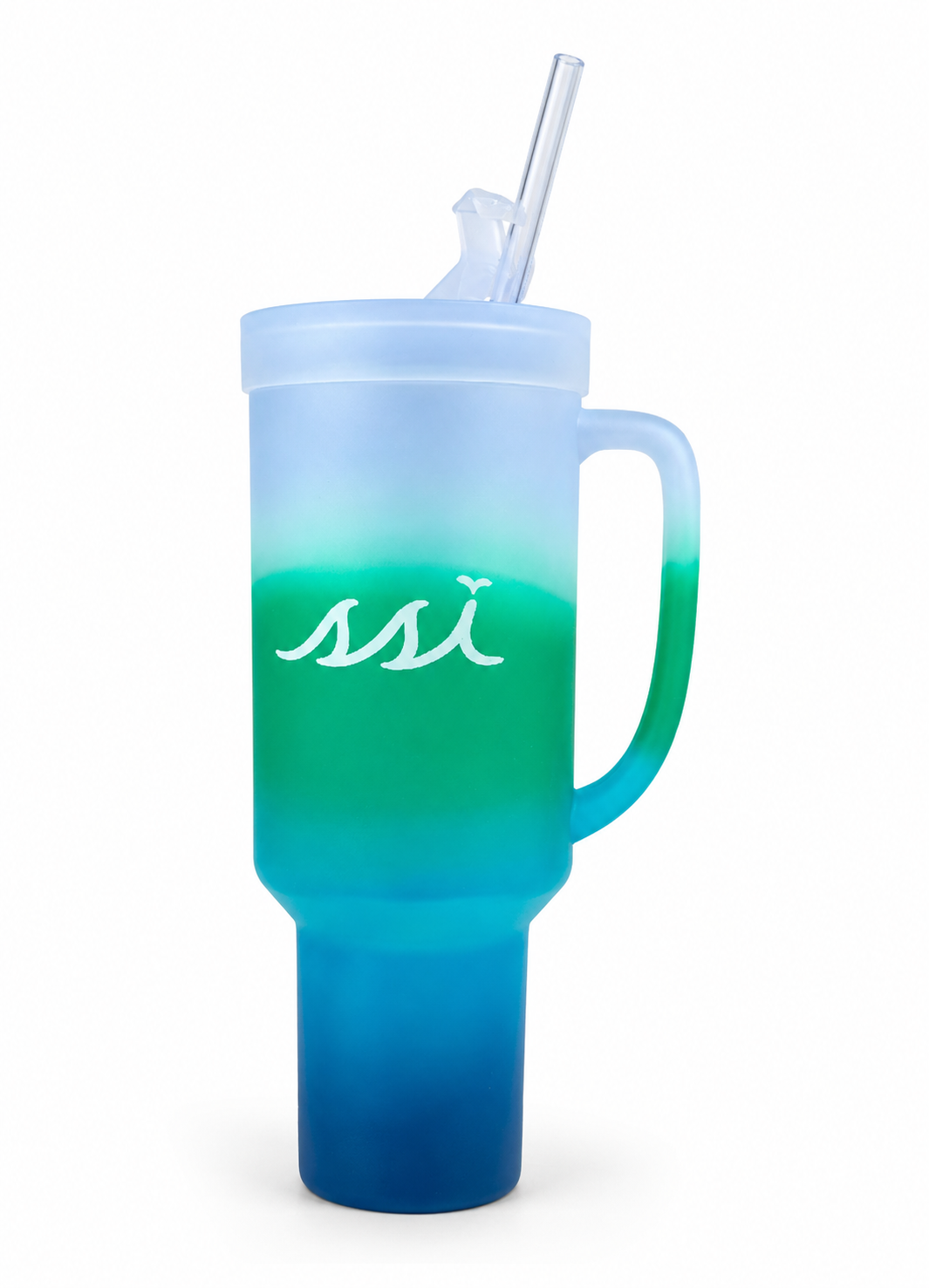 Silipint 64 oz Mountain Air St. Simons Island Tumbler — Flip Lid & Straw