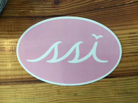 Pink oval magnet