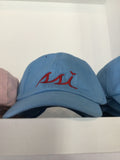 Baby Blue Toddler Hat / Red Logo/ Youth