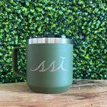 16oz Olive Green  Insulated Coffee Mug YUKON
