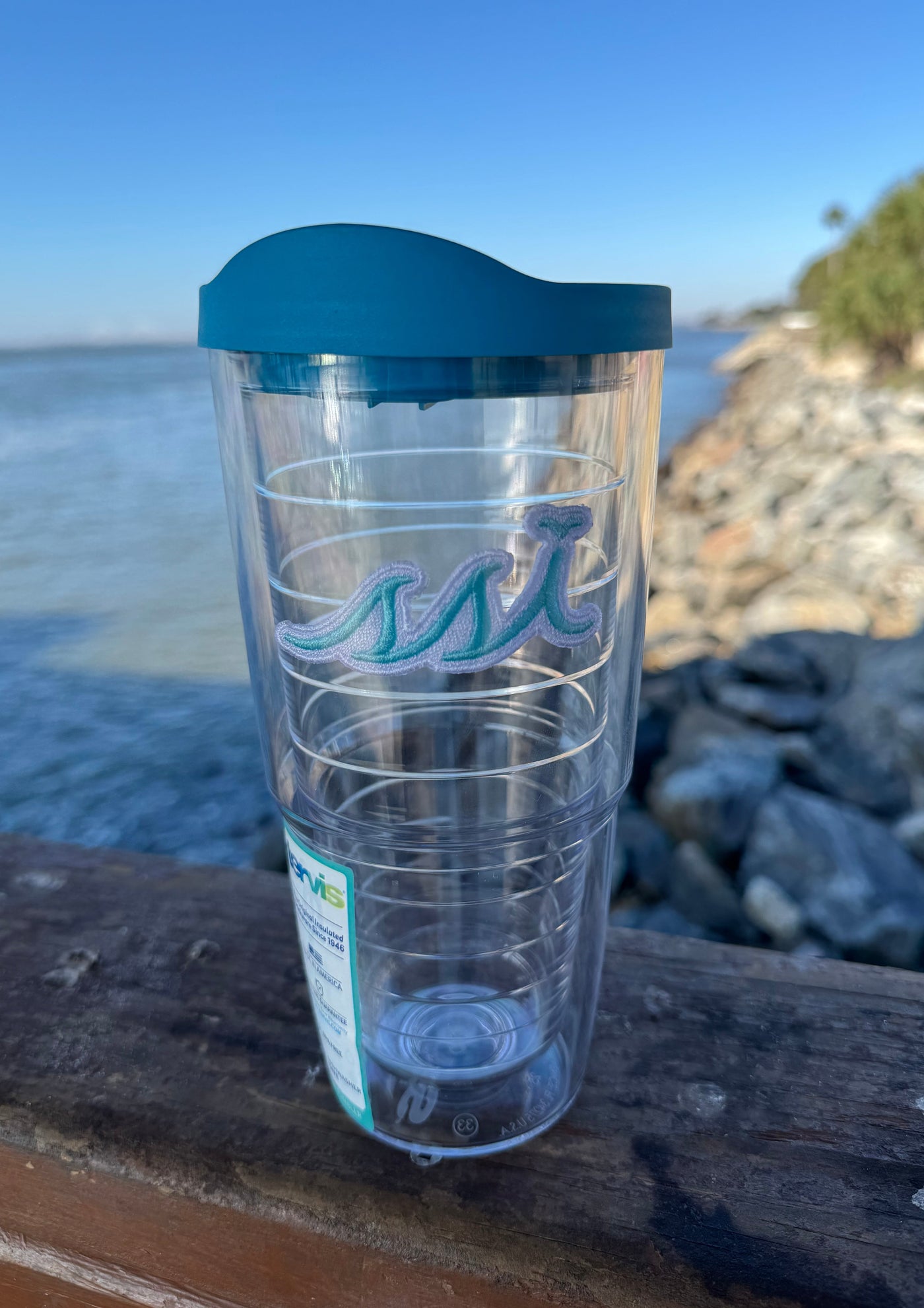Tervis 24 oz Insulated Tumbler — Aqua SSI Logo with Lid