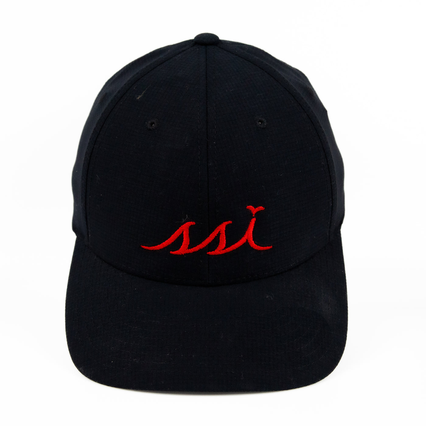 Black Imperial Hat (Regular Fit) Red Logo/ Adjustable