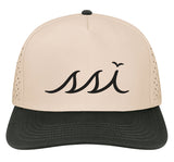 Stone Hat w/ Black Bill - Black Raised Logo - Legacy Cut Above Hat