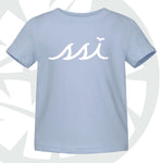 Toddler Light Blue T Shirt with White Logo