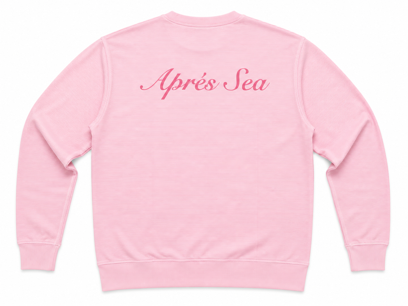 Comfort Colors Blossom Pink St. Simons Island Crewneck Sweatshirt — Aprés Sea Back Print