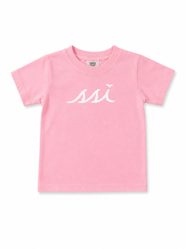 Comfort Colors Toddler Pink Tee — White SSI Logo