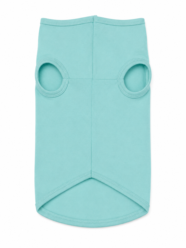 St. Simons Island Aqua Dog Tank Top — White SSI Logo