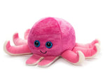 Pink Octopus Stuffed Animal Plushie Slap Bracelet