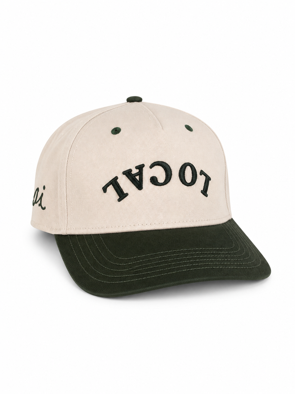 Stone St. Simons Island LOCAL Hat — Dark Green Bill