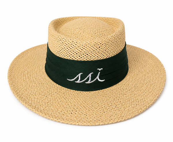 AHEAD The Gambler Straw Hat – Saint Simons Island Ribbon – L/XL