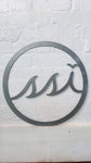 18”Round Metal Logo Sign