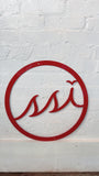 18”Round Metal Logo Sign