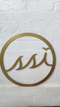18”Round Metal Logo Sign