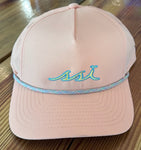 Coral Rope Hat - Light Blue and Yellow Logo Imperial