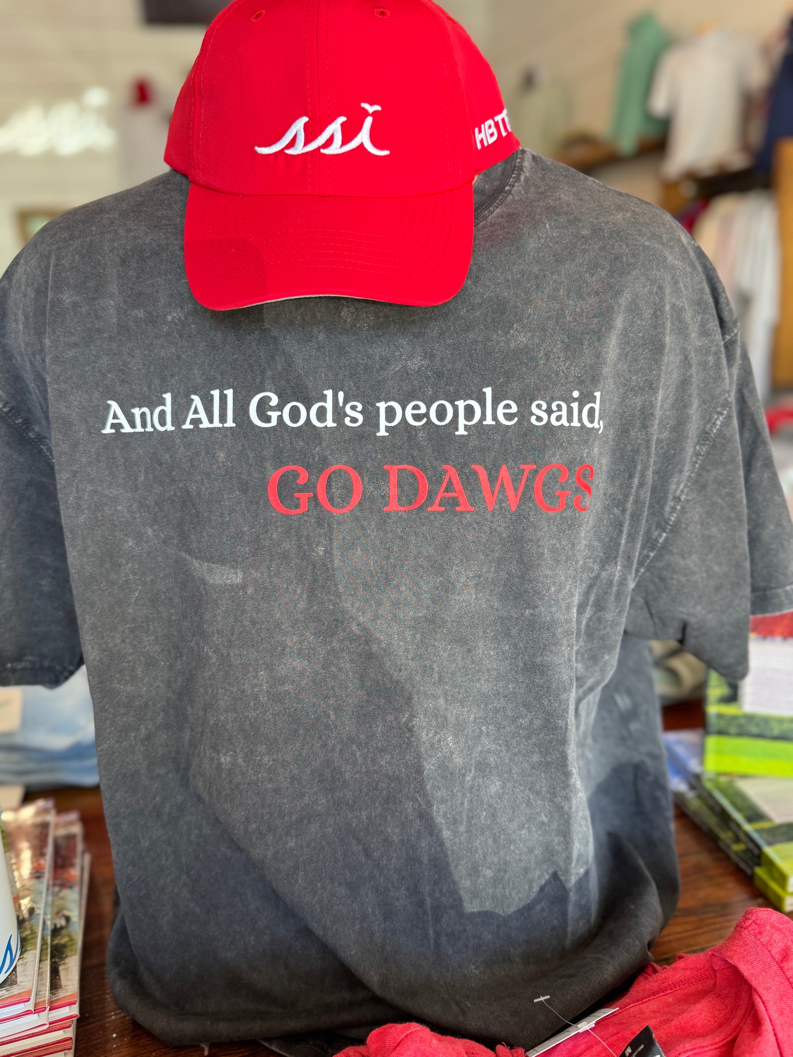 Graphite And All Gods People Said Go Dawgs T Shirt - Chicka-d