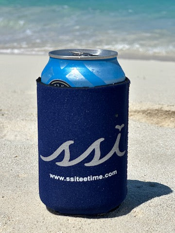 SSI Koozie State Outline Royal Blue / Grey logo