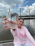 12oz Silipint Wine Tumbler- Clear with White Logo