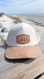 Stone Hat w/ Suede Bill - Suede Patch Logo - Legacy Cut Above Hat