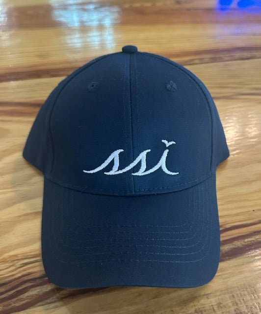 Navy Kids Hat / White Logo/ Adjustable / Youth