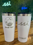 20oz - White 'Road Trip' Insulated Tumbler Cup