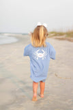 Kids Royal Blue Crab T-Shirt