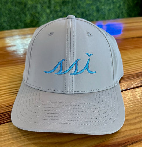 Light Gray The Game Hat - Cool Blue Logo