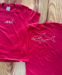 Kids Red Shark T-Shirt