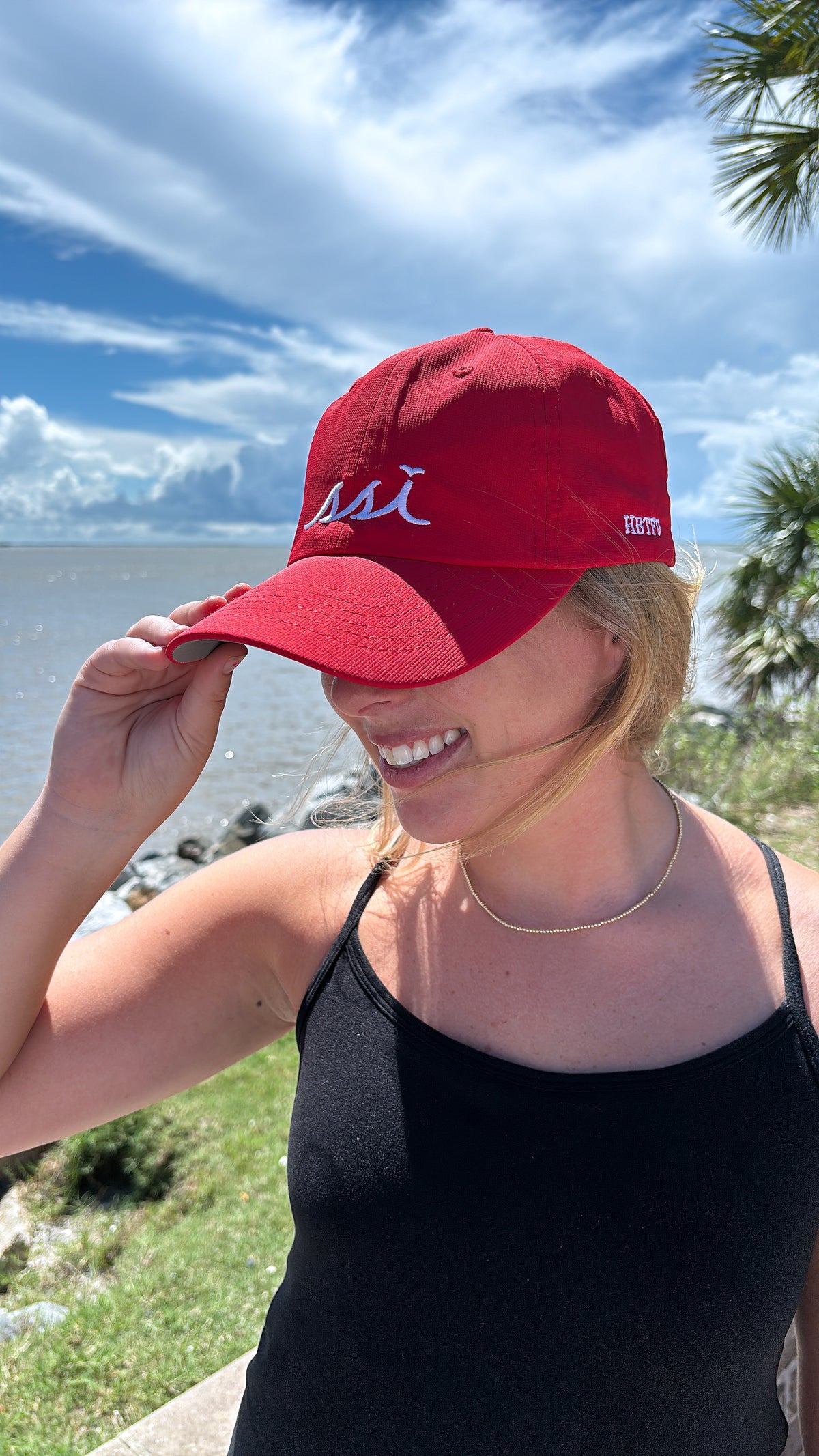Red Imperial Hat – White SSI Logo with HBTFD