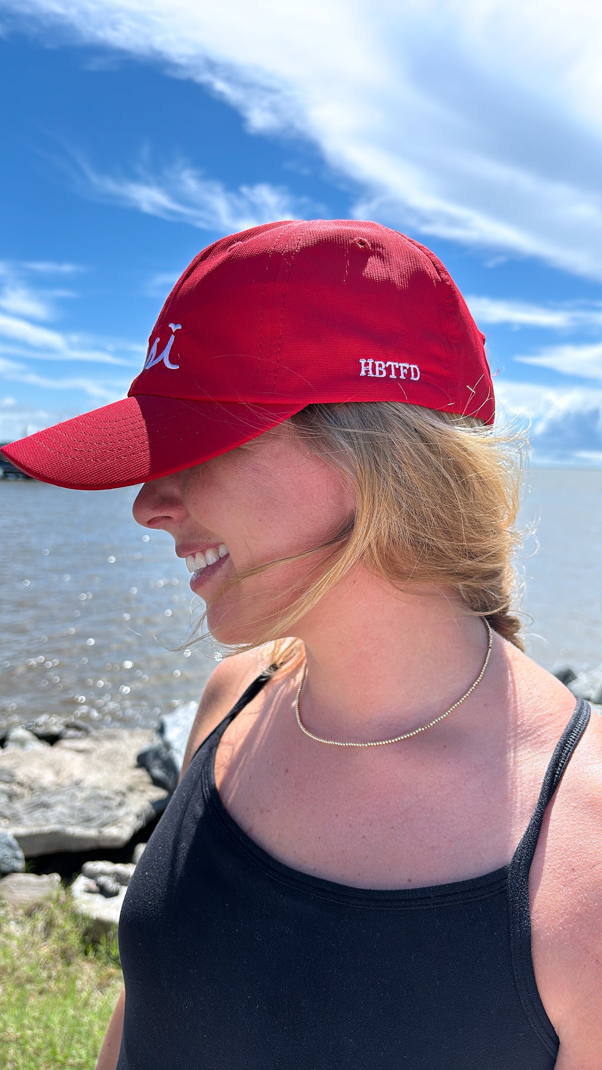 Red Imperial Hat – White SSI Logo with HBTFD