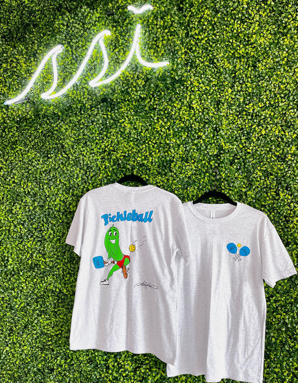 Pickleball Light Heathered Gray Next Level T-Shirt