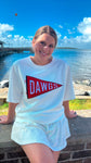 White Shirt with Dawgs Pendant Flag