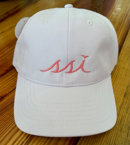 White Performance Hat / Pink logo / Fahrenheit