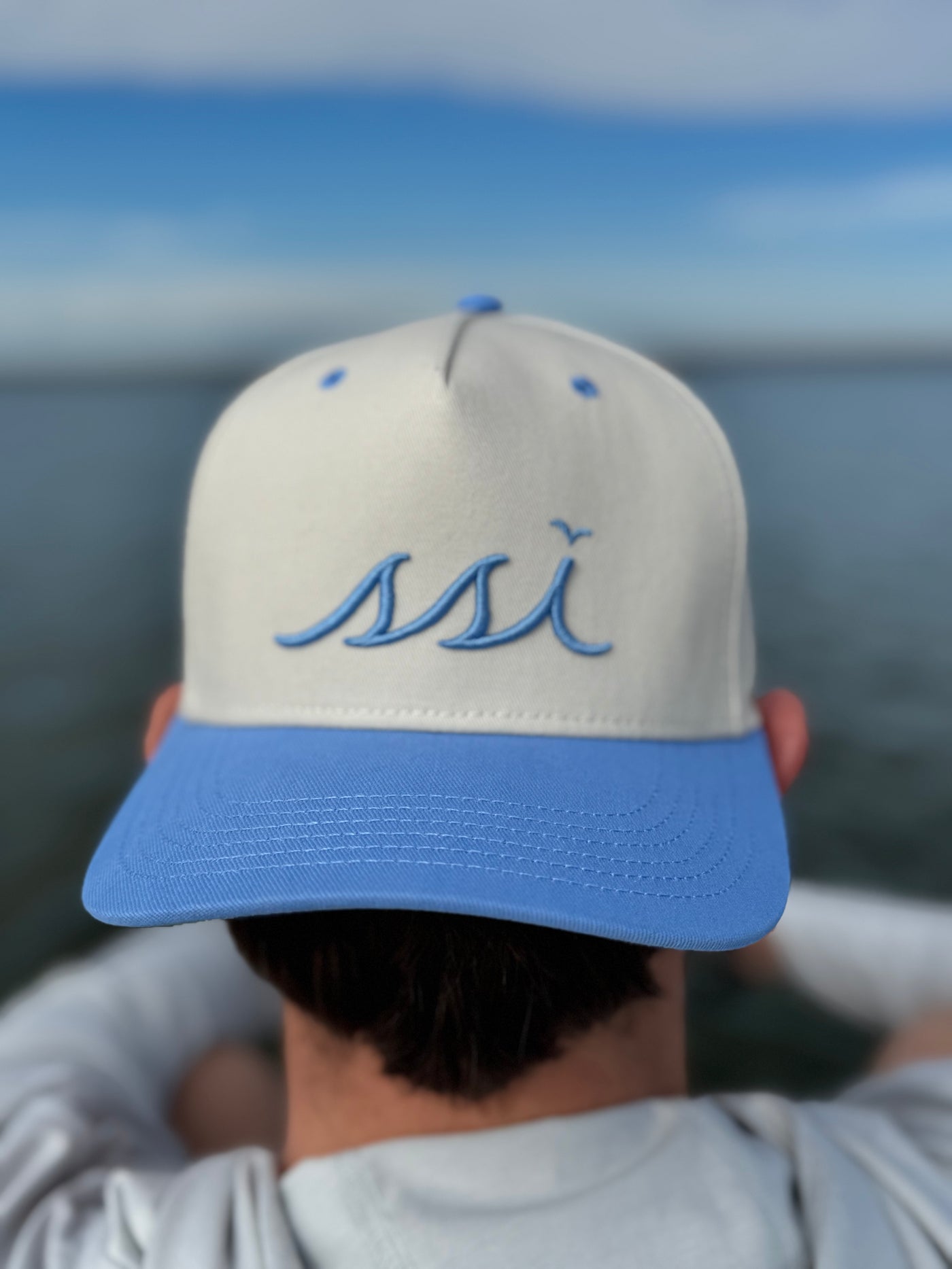 Stone Heritage Cap —Light Blue Bill & Logo