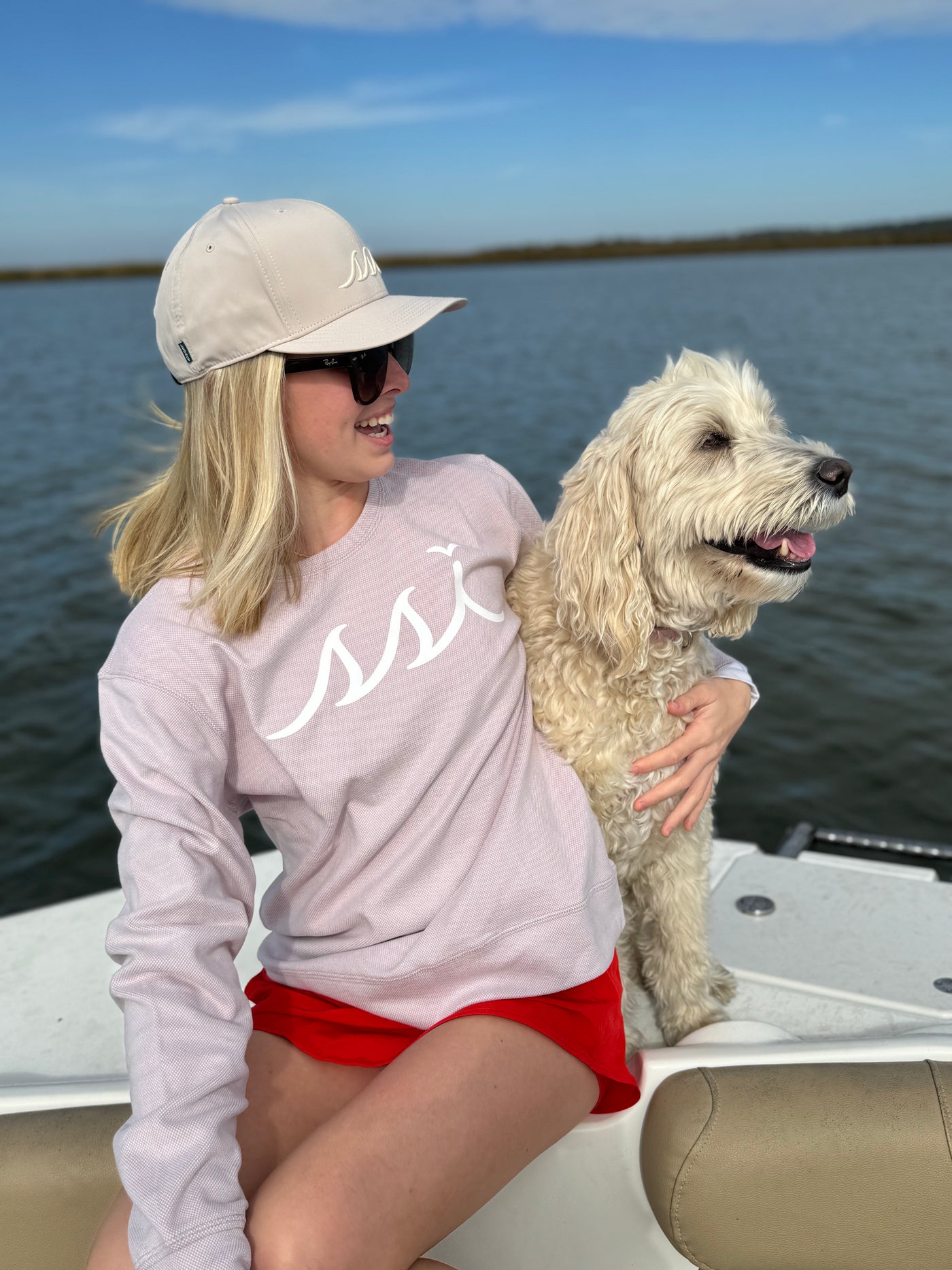 Dusty Mauve Ultrasoft Crewneck Sweatshirt — White SSI Logo