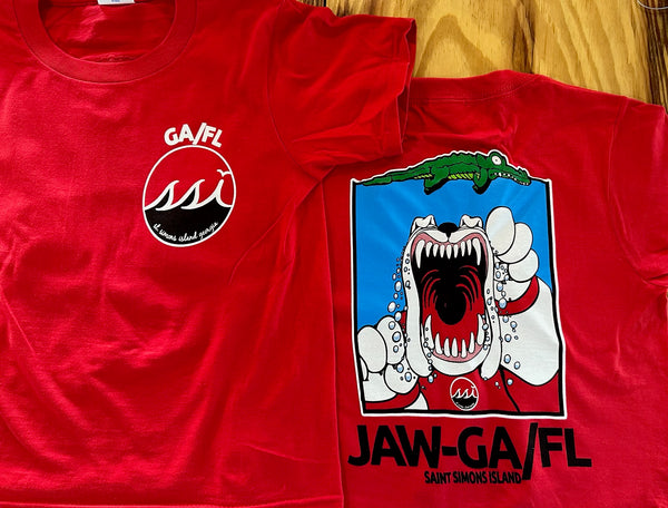 Kids Short Sleeve Red JawGA/FL - District T Shirt