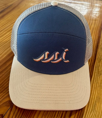 Dusk Color Tradesman Hat with Cascade MultiColor Logo/ Adjustable/ Gray Mesh back/ Pukka