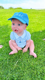 Baby Blue Toddler Hat / White Logo/ Youth