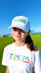White Kids Caddie Hat