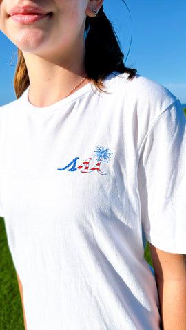 Kids White Fireworks District Short Sleeve T Shirt