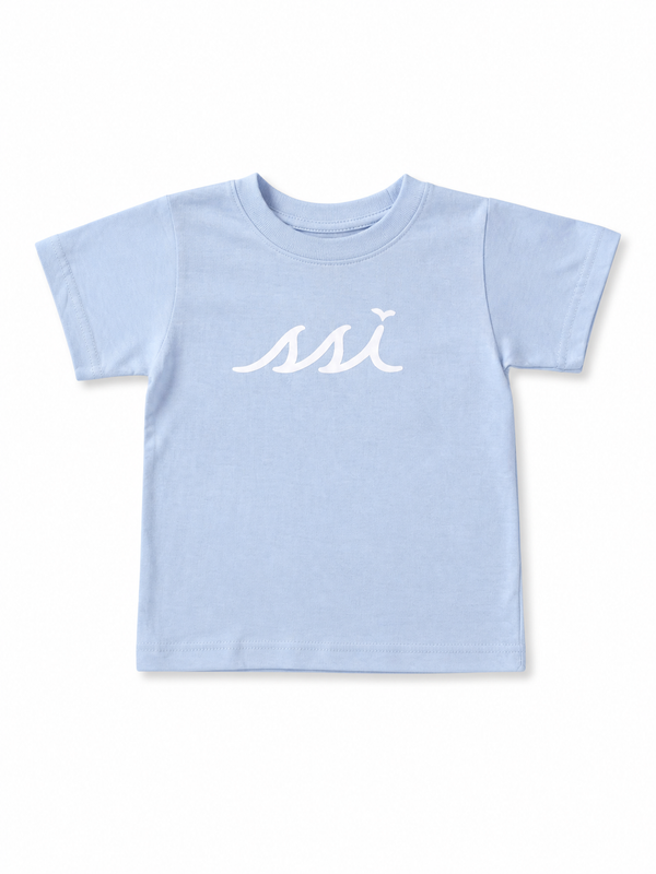 Infant Sky Blue Tee — White SSI Logo