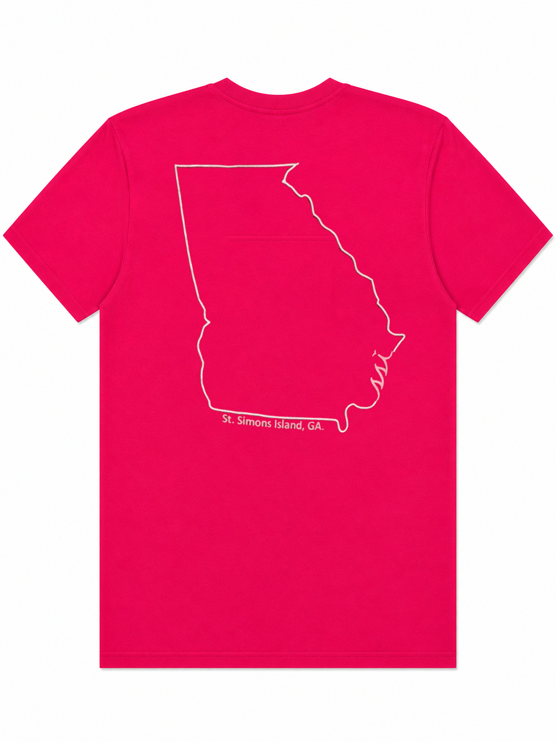 Kids District Pink Tee — Georgia State Outline SSI Logo