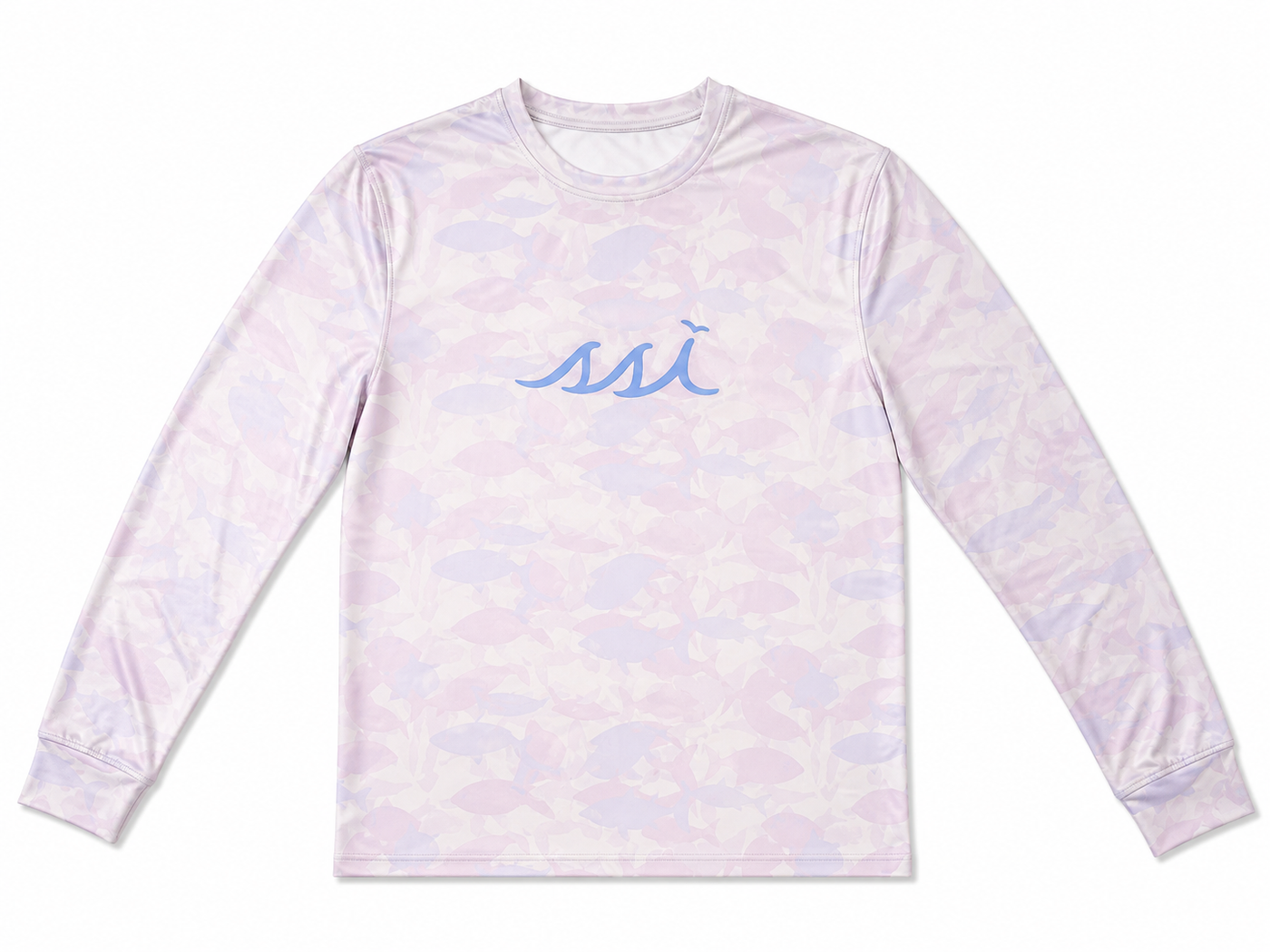 Kids Lavender Fish Camo Sun Shirt — UPF 50 Long Sleeve