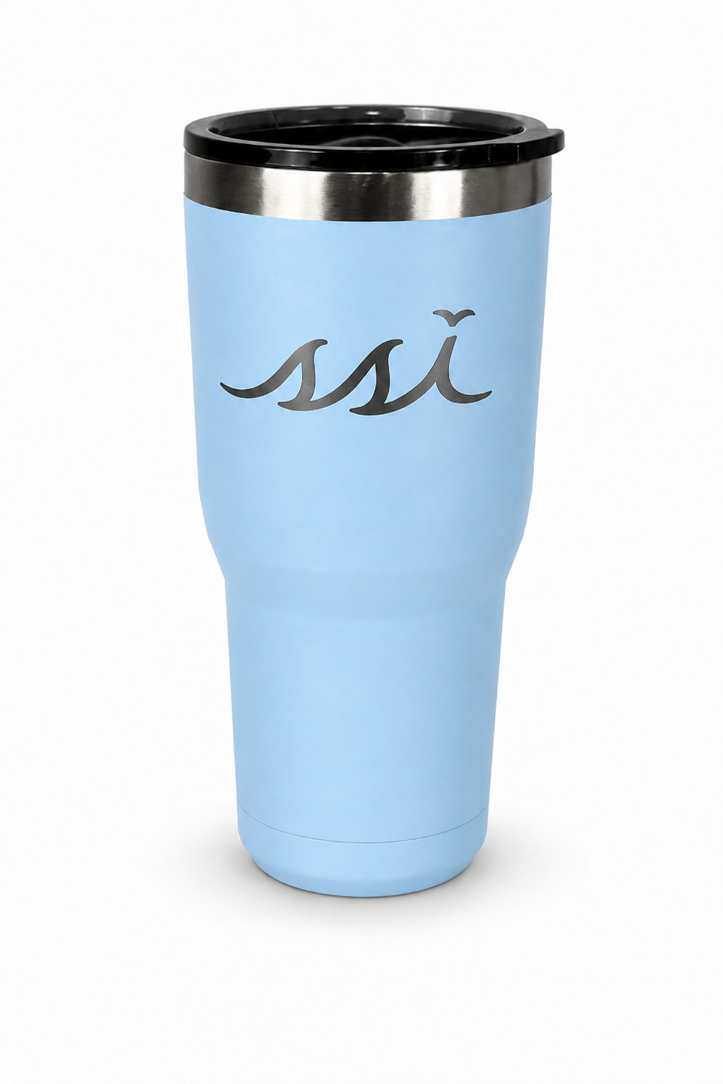 Yukon Light Blue St. Simons Island 30 oz Stainless Steel Tumbler — Etched SSI Logo