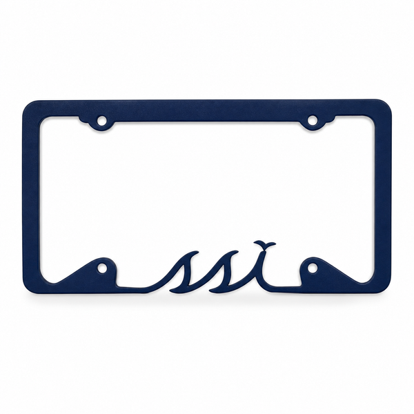 SSI Logo License Plate Frame — Navy Metal Cutout